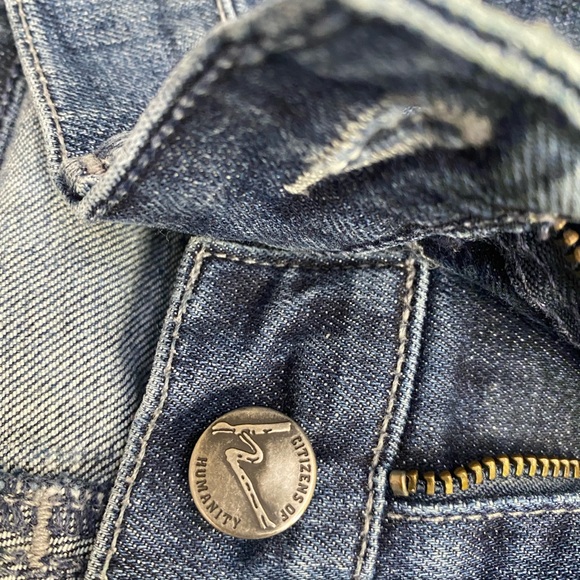 Citizens of Humanity by Jerome Dahan Cropped Jeans Size 26 - Picture 6 of 7